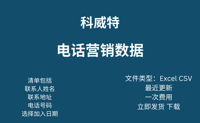 科威特电话营销数据