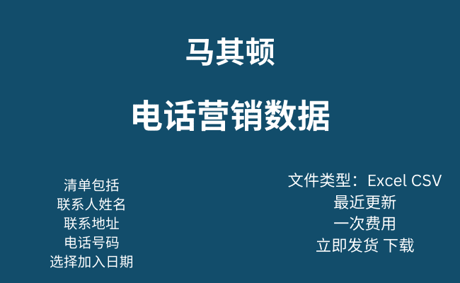 马其顿电话营销数据