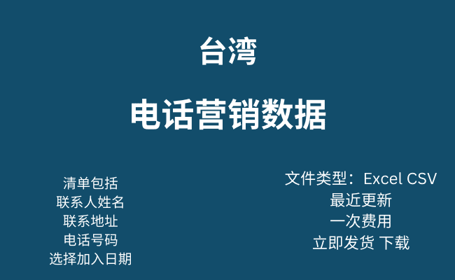 台湾电话营销数据