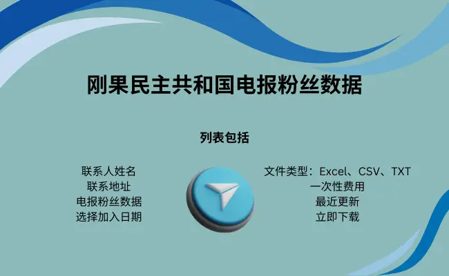 刚果民主共和国电报粉丝数据