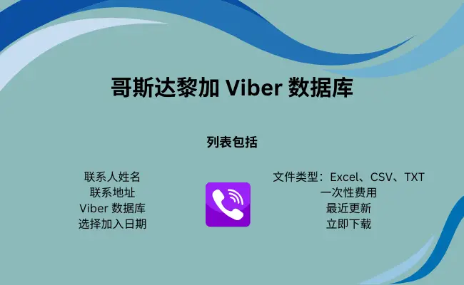哥斯达黎加 Viber 数据库