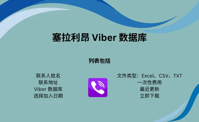 塞拉利昂 Viber 数据库