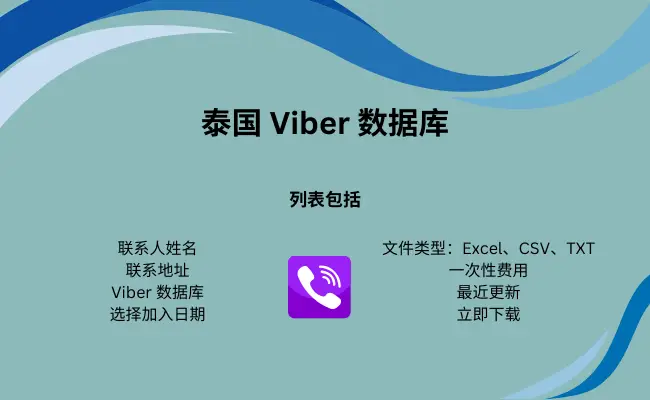 泰国 Viber 数据库